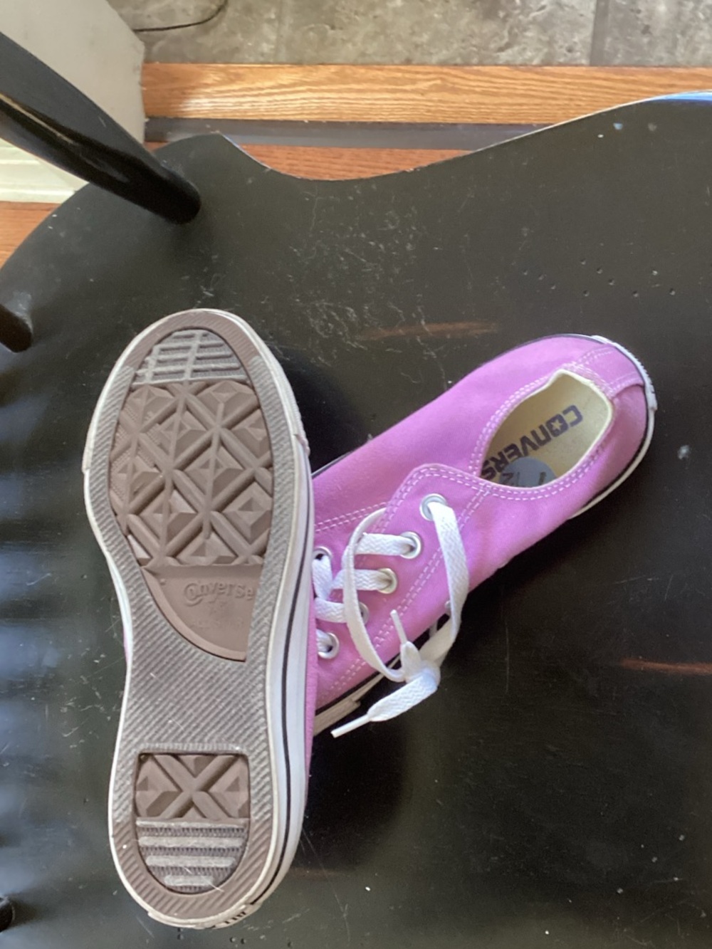 Converse Pink Low Top Canvas Sneakers - Picture 3 of 4